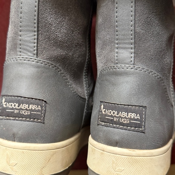 Koolaburra Gray Winter Boots with Faux Fur by Uggs size 6 zipper style - Picture 5 of 9
